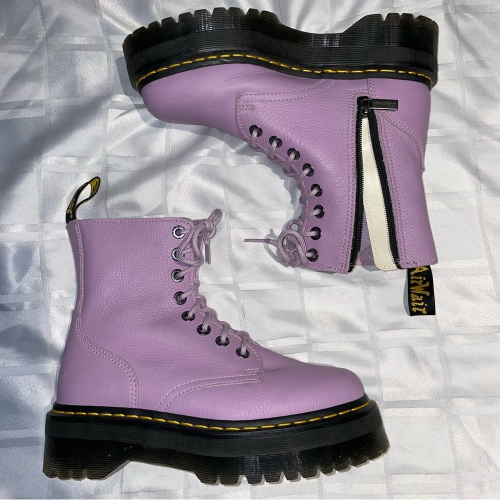 Dr. Martens Purple Combat Boots